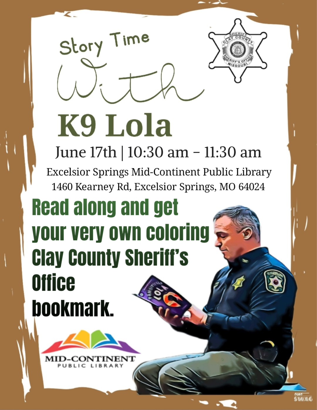 Story Time with K9 Lola - Excelsior Springs