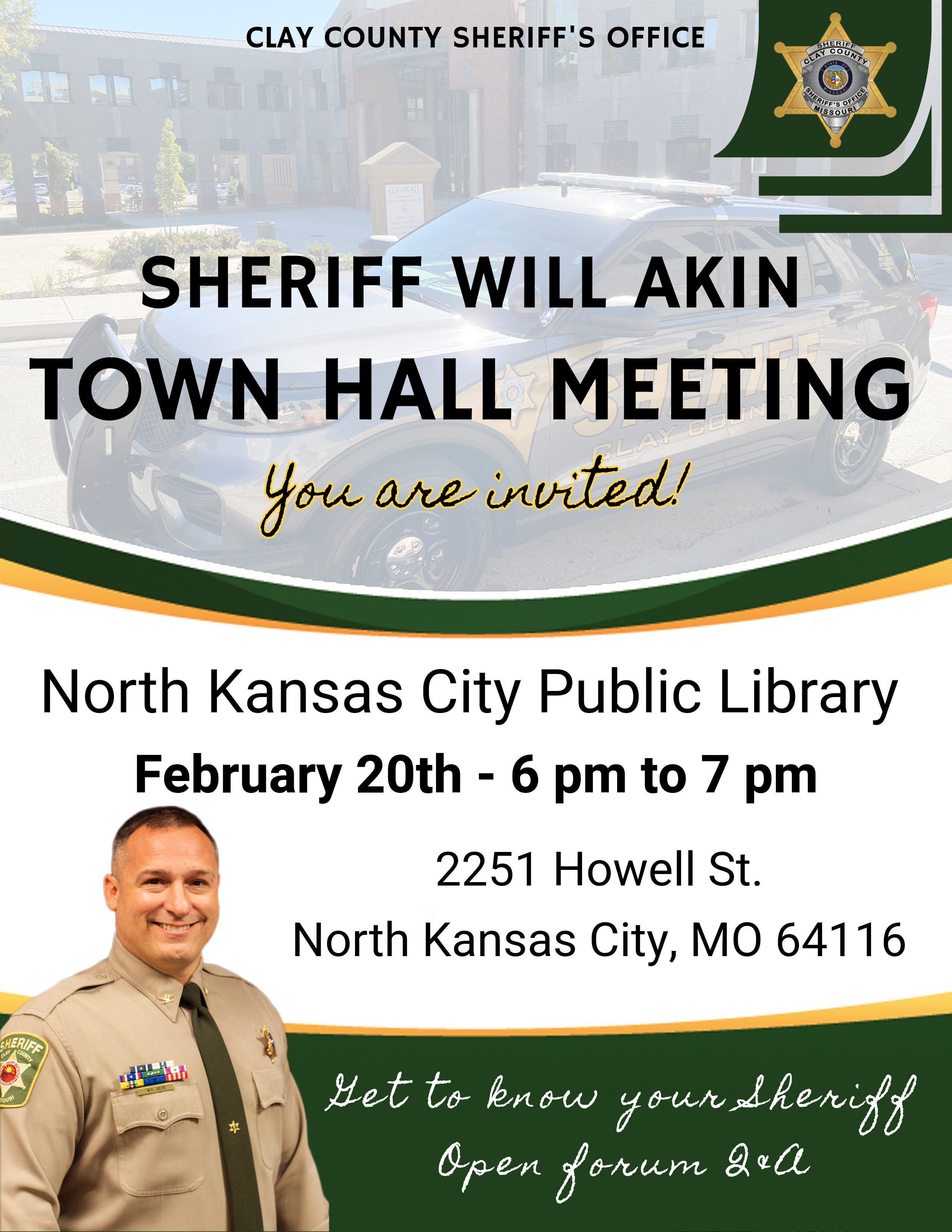 Town Hall Meeting with Sheriff Akin