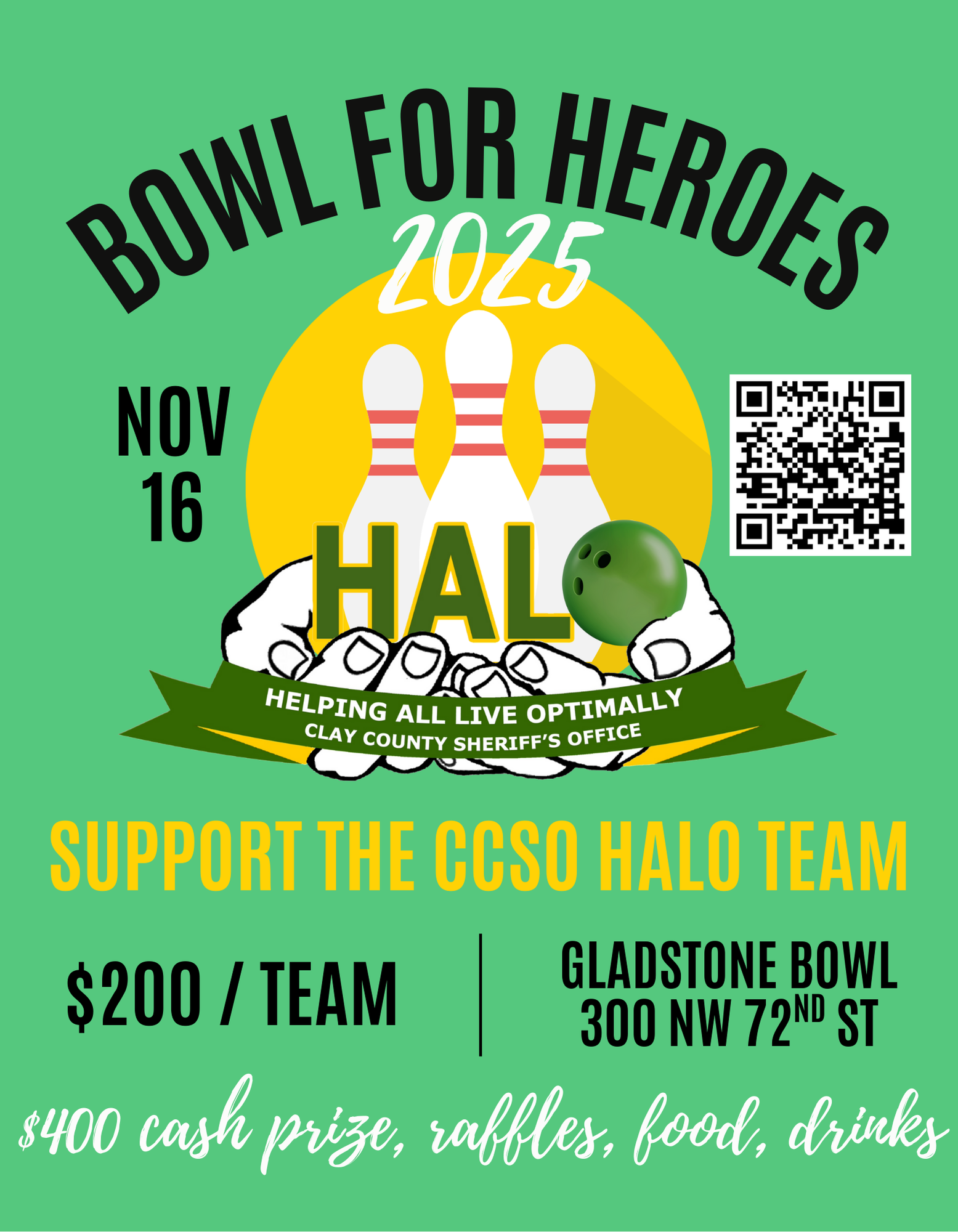 CCSO HALO Team Bowl for Heroes