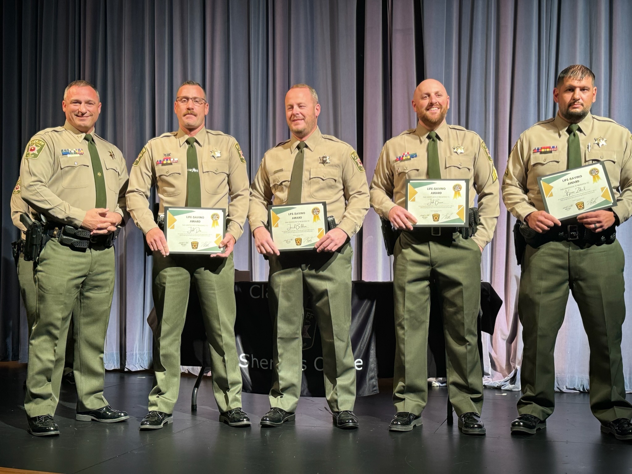 Deputies honored for acts of heroism