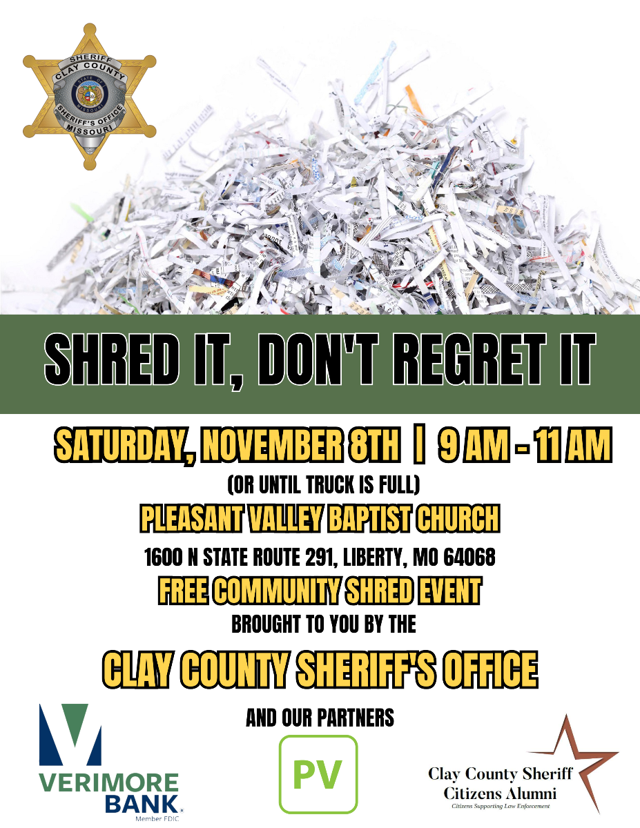 Free shredding event rescheduled for Nov. 8